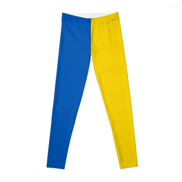 Aktive Hosen Ukrainische Flagge Leggings Fitnessstudio Womaner