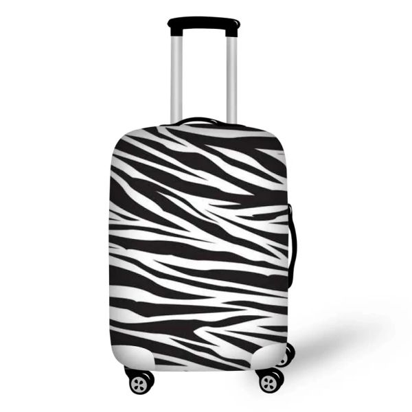 Zubehör faltbare Zebra Streifen Druckgepäck Schutzstaubabdeckung Antiskratch 1832 Zoll Kofferabdeckungen bis hin zu Gepäckset Dehnbar