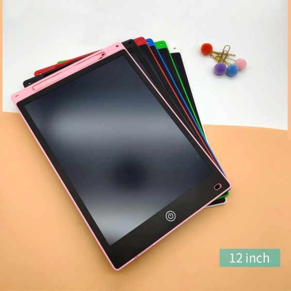 Tabletler 12 inç LCD Akıllı Yazma Tablet Elektronik Çizim Doodle Board Sanat Renkli El Yazısı Pad Çocuklar için Ultra Draj