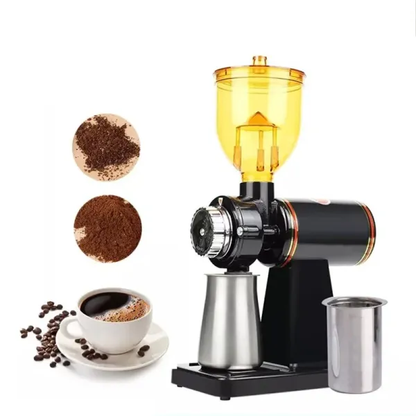 Grinders 220V/110V Electric Coffee Grinder Aço inoxidável 3CR13 Facas de café Greir Automático destacável 10 moedor de pesquisa de arquivos