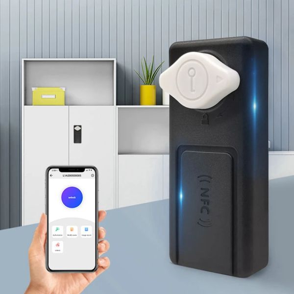 Управление RFID NFC Smart Cabine Lock Mobile Mobile App Управление без батареи без Wi -Fi Электронный ящик файл файл шкаф Smart Card Lock