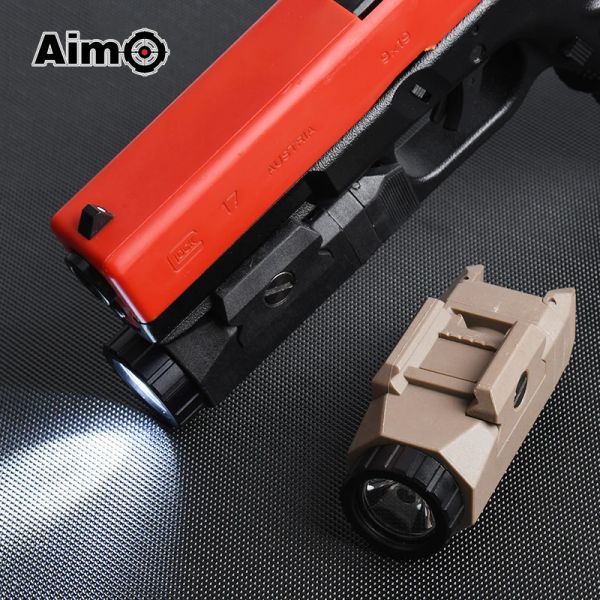 Escopos nylon tático apl estroboscópio lanterna wmlg2 montagem em pistola de pistola de pisck de baixo para pistola airsoft 400 lúmens Equipamento de luz LED de lúmens