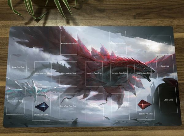 Pads Yugioh Stardust Dragon Black Rose Dragon TCG CCG Mat Trading Card Mat Mat Playmat Table Table Play Table Play Mat 60x35cm