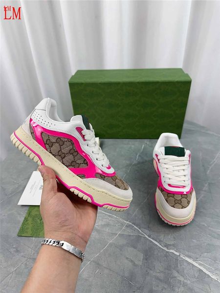 Luxusdesigner Soho Milan Exklusive Re-Web-Sneaker brandneu in Box Canvas und Fuchsia Leder Limited Edition