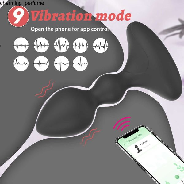 Die New App Fernbedienung Analperlen Vibrator Sex Toys Butt Plug für Frauen Mann schwule Vibration