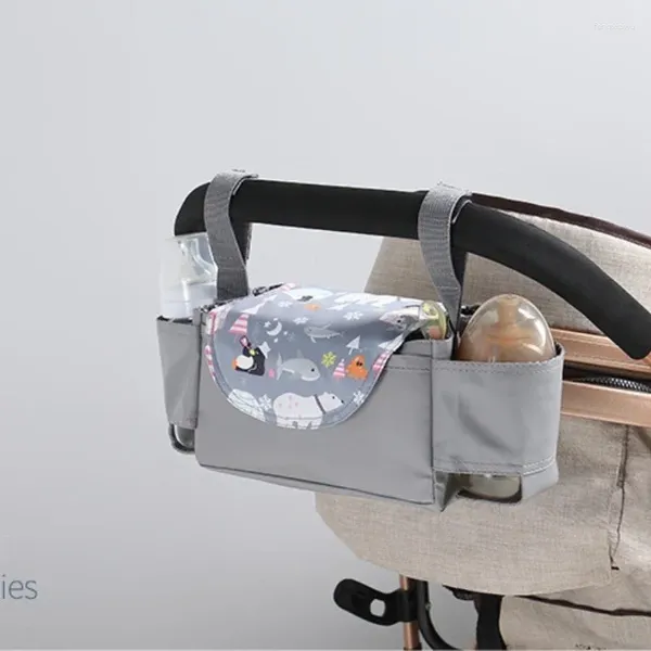 Bebek arabası parçaları evrensel buggy bebek arabası organizatör şişe tutucu çok amaçlı aksesuar caddy depolama çantası mumya