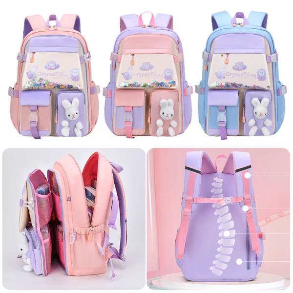 Сумки милый рюкзак для кролика для девочек подростковой ученик детского сада