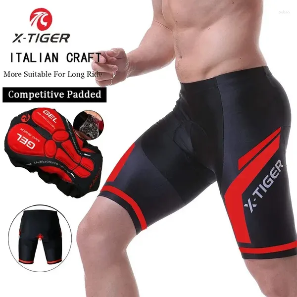 Мотоциклетная одежда X-Tiger Cycling Shorts Мужские гелевые колодки велосипедная одежда дорожные велосипедные брюки.