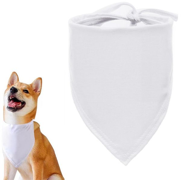 Pet Bibs Dog Saliva Toalha Branca em branco Transferência