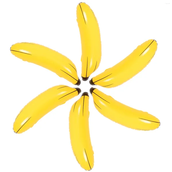 Party -Dekoration 6 PCs aufblasbare Banana -Requisiten Spielzeug kreatives Modell Schweben Sie das Geschenk Food PVC Plastikkinder Kinder