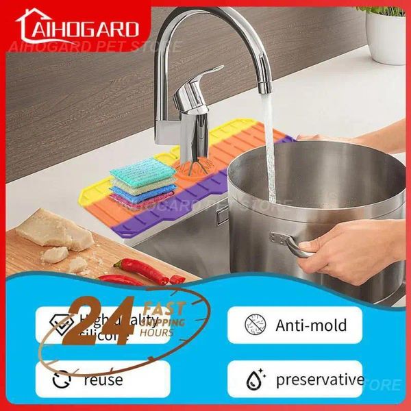 Cucina deposito in silicone tampone di scarico di scarico acqua sapone bagno impermeabile