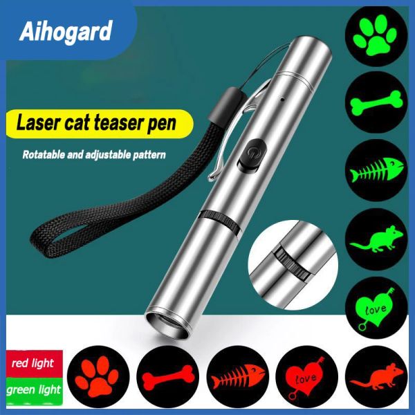 Giocattoli LED LIGHT GAT GAT LASER MULTIFUNZIONE TEESA GATTO VISIBILE LIGHT SLINORE PROGETTORE DI CONTROLLO DI PET INTERACTION