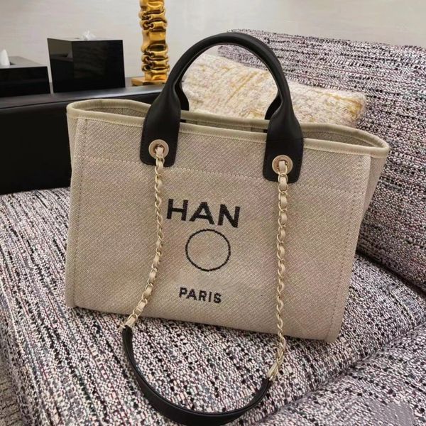 Designer de luxo Bolsa de praia Totes clássicas letra letra pérola bolsa feminina bolsa de compras de super grande capacidade Bolsa multifuncional viagens Bolsa de ciclismo crossbody