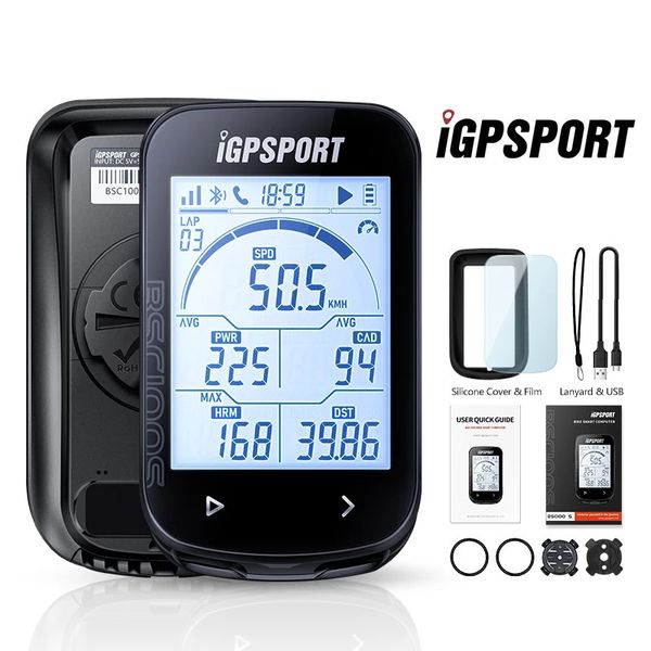 IGPSPORT BSC100S GPS Odômetro de ciclismo Sensores de computador Cycl Speedomet Speedômetro 26 tela grande240410