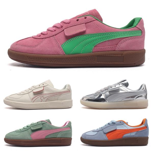 New Palermo Og Pink deldy Green Pink Delight Silvy Sky Sébito de pimenta Caiena Sapatos de corrida Mulher Men Sports Sneakers baixos EUR 35,5-45