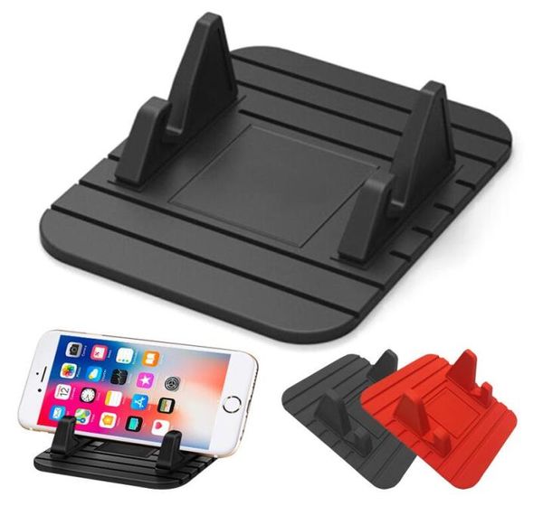 Soft Silicon Mobiltelefonhalter Auto Dashboard GPS Anti Slip Mat Desktop -Ständer -Halterung für iPhone 11 Samsung S20 Tablet6071419