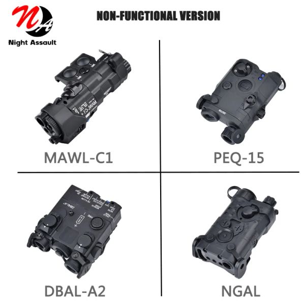 Scopes Tactical Peq ngal dbal a2 mawl c1 манекенный лазерный фонарик.