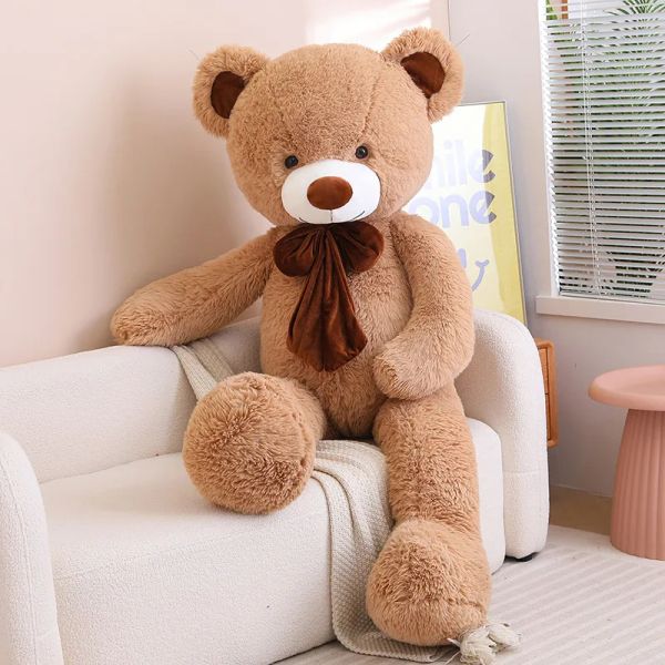 Bambole 80/100 cm di grande taglia orsacchiotto giocattolo peluche gigante animali da peluche di compleanno regalo di compleanno da giorno di cuscinetto da cuscinetto grilfriend ragazza grilfriend