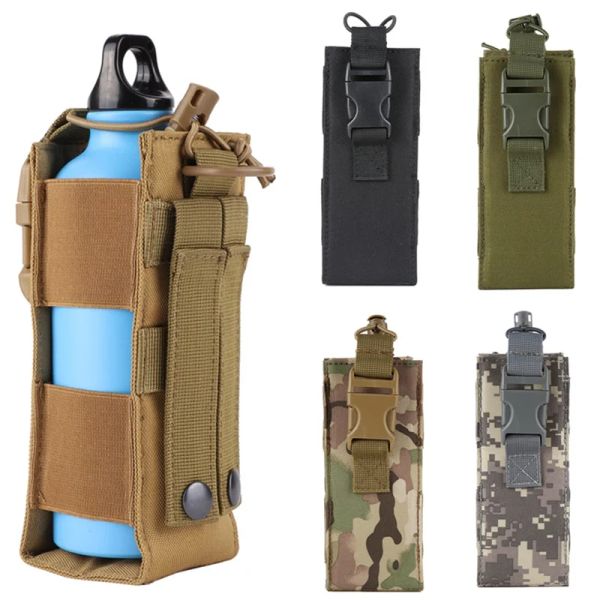 Packungen Militärtaktischer Mollle Beutel Wasserflasche Holster im Freien Camping Wanderjagd Travel Kantine Kesselhaltertasche