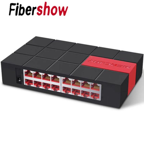 Переключатели SG116M 16PORTS Гигабитный переключатель 10/100/1000 Мбит/с RJ45 LAN Ethernet Fast Desktop Second Hand Network Hub Shunt Mercury