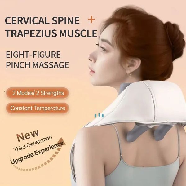 Многофункциональный U-образный симулятор Meman Meening Clip Massage Cape Cape Case Spine Massager Massager 240408