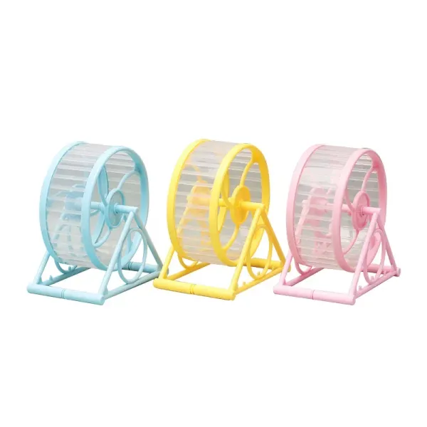 Suprimentos de hamster Wheel Pet Rogging Sports Running Cage Acessórios Toys Pequenos Pet Supplies Pet Roller com Stand