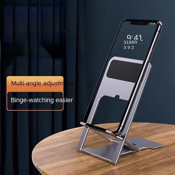 2024 suporte de telefone para celular universal para desktop para iPhone ipad tablet ajustável Table Table Phone Stand Stand Stand- Para tablet ajustável Stand dobrável