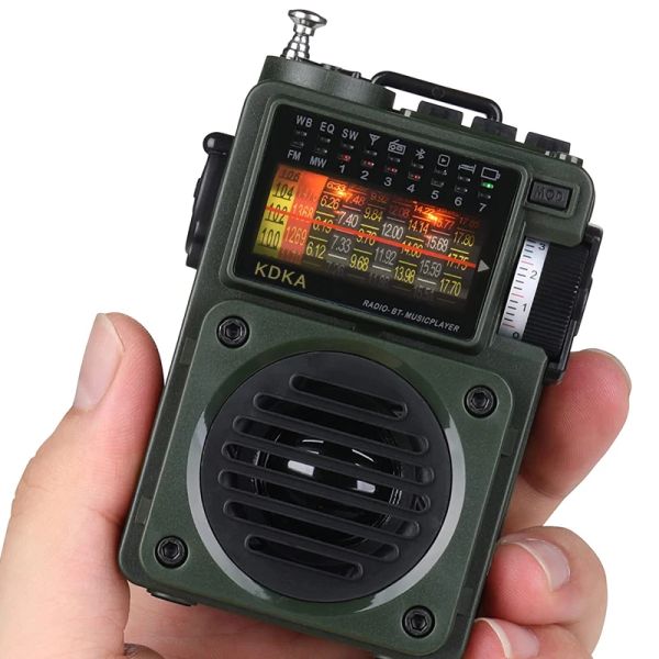 Radyo KDKA700/701 Taşınabilir Müzik Radyo Tam Bant FM/MW/SW/WB Alıcı Subwoofer Bluetooth 5.0 Hoparlör TF Kart Dijital Radyo Oynuyor