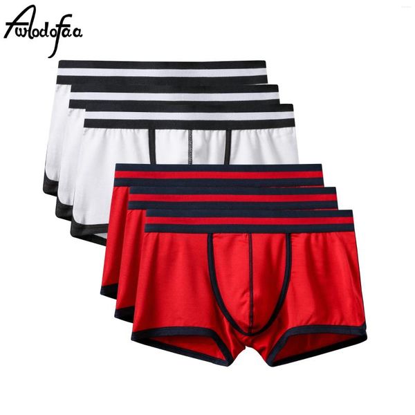 MUITOPANTES 6PCS/LOTE MATHE MOILS CHAVE RECULHADO MOBALER HOMME BOXERSHORTS HOMBRE JOCKSTRAP PANTES MAN U CONVEX