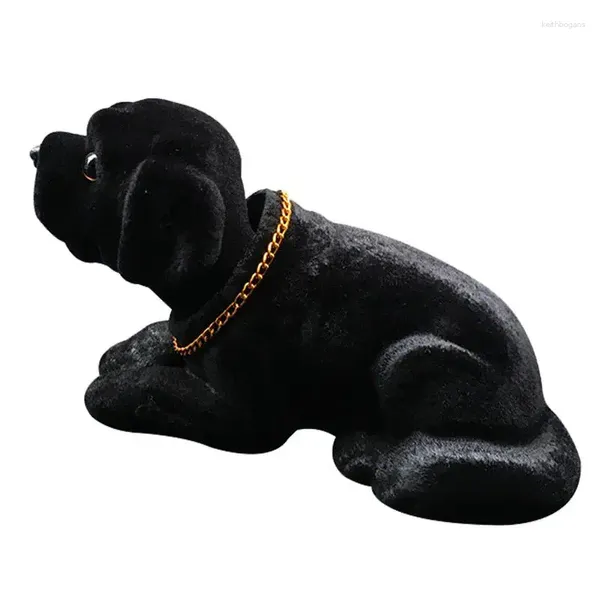 Estatuetas decorativas Labrador Bobbleheads para painel de carro Babbing Head Dog Decoration Resina Desktop Ornament estátua estátua Mesa de veículo