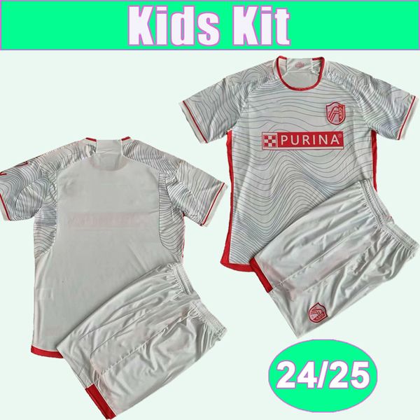 2023 Blom Klauss Kids Kit Futbol Formaları Lowen Parker Ev Kırmızı Uzak Çocuk Takım Futbol Gömlek Üniformaları