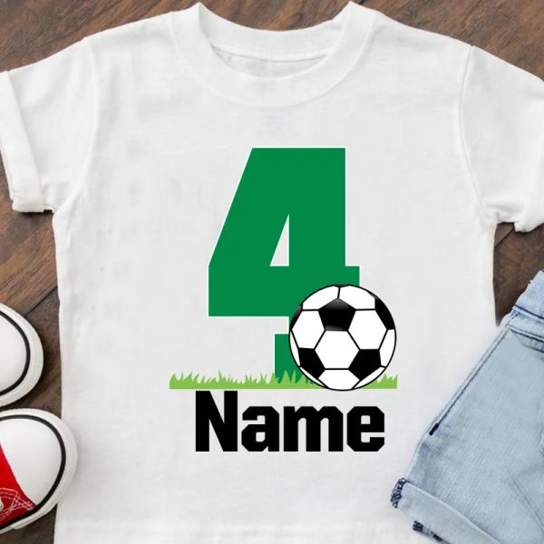 Magliette per bambini maglietta Nome personalizzato T-magliette per basket per bambini maglietta di compleanno per bambini il tuo design boy ragazze vestiti numero 6t