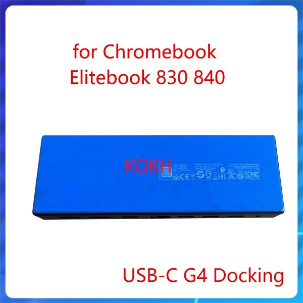 Estações usadas para elite USBC G4 Poodking Station para Chromebook EliteBook 830 840 Laptop Power 4K DP DP HDMI Suporte para Link DisplayPort