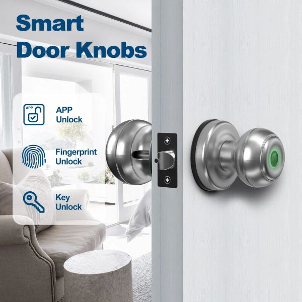 Controle Tuya Smart Door Lock Smart Home Home Biométrica Impressão Digital Lock Eletrônico Bluetooth sem chave de entrada Proteção de segurança