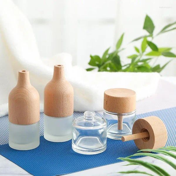 Aufbewahrung von Flaschen 50pcs Haushalt Innentoilette Deodorant Flasche Diffusor Sets Rattan getrocknete Blume dauerhafte frische Luftduftduft