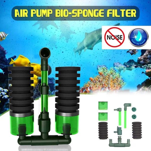 Accessoires Luftpumpe Schwämme für frische/Salzwasser -Tauchfischtankausrüstung Aquariumschaumfilter -Schwamm Filterfiltration