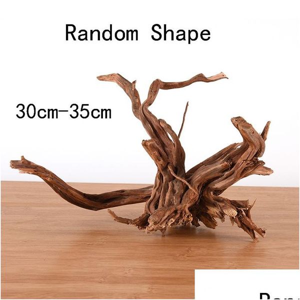 Decorazioni Tree Natural Trunk Driftwood Fish Serbatoio Acquario pianta decorazione in legno Desktop Decorazione204p Delivery Delivery Garden P Dhjar