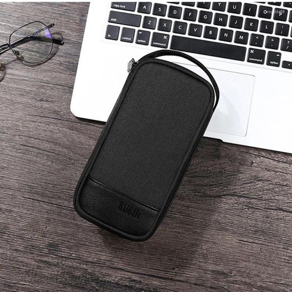 Bolsas de armazenamento Bolsa de viagem Modern Charge Bank Mini Mobile Power Supply Cable Organizer Data Digital