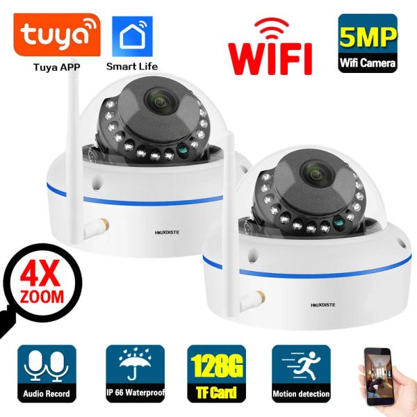 Kameras 5MP Tuya Smart Life WiFi Security IP -Kamera externe wasserdicht