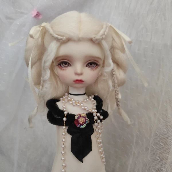 Dolls BJD Doll Wig por 1/6 1/3 1/4 1/8 SD Doll Hair Wig Princesa Doll