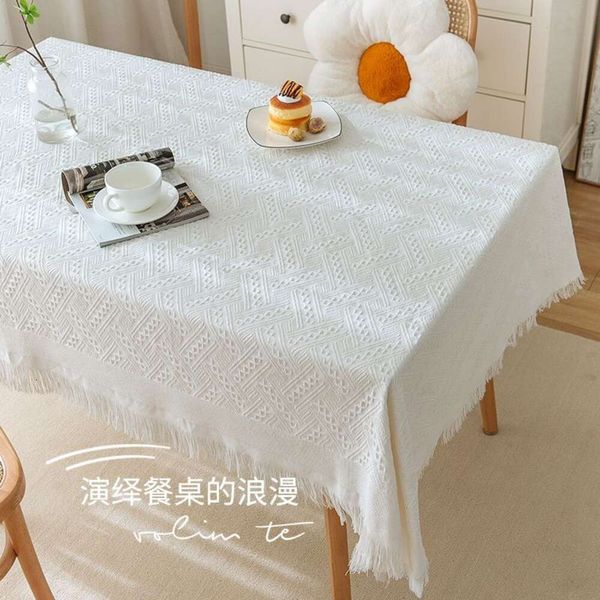 Vento in cotone in cotone rettangolare tovaglia giapponese giapponese scrivania di fotografia di fascia alta tessera dessert francese round