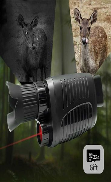 Монокулярное ночное зрение Устройство Инфракрасное прожектор 1080p HD Monocular Telecope Night Vision для охоты на тьму видеозапись 220109759526