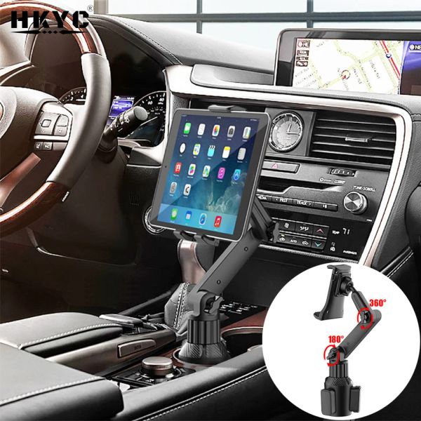 Ständer Universal 360 Car Cup Halter Tablet Automobil Mount Cradle für Apple iPad Pro 12.9 Air 2019 Mini 4 für Samsung Tab S7 plus 12.4