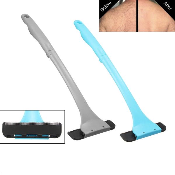 Shavers Body Back HaarthaRe faltbare haarige Rückentferner Langes Griff für Männer Haarentfernung Handheld -Rasierer für Körperteile Haarklinge