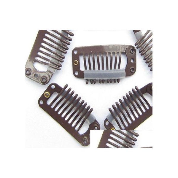 Clip di estensione dei capelli dimensioni marroni 3,2 cm Qty 500pcs.Blonde Qty500ps.Accessori per la consegna delle cadute specifici del cliente VIP Strumenti di accessori Dhadh