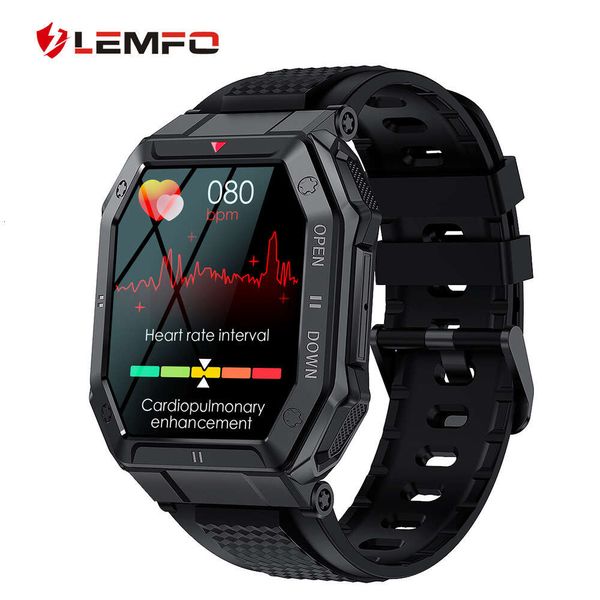 Tela quadrada IPS de 1,85 polegadas com vista completa, pressão, oxigênio no sangue e detecção de freqüência cardíaca, medidor de exercício Etapa K55 Smartwatch