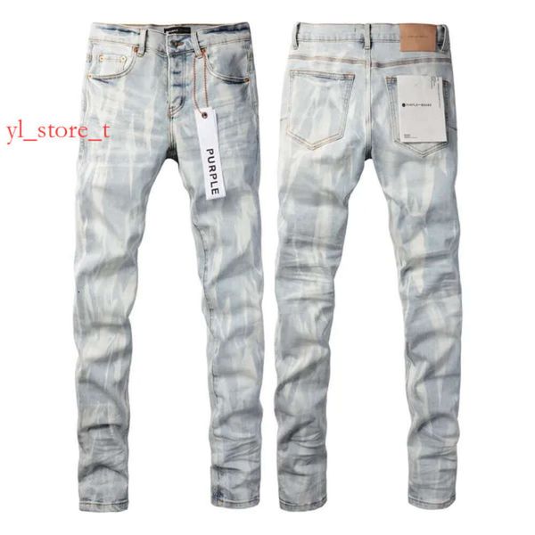 Purple Jeans Herren Denimhose Designer Jean Men hochwertige lila Marke Jeans Ripped Biker Streetwear Casual Designer Jogger Pant Stack Jeans 7246