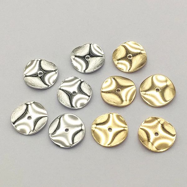 Colares Nova chegada!10/12/15mm 100pcs Brass Spacers soltos contas para brincos artesanais Brincos de jóias de peças DIY Pontos de jóias