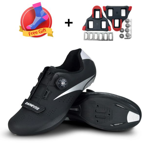 Обувь Darevie Road езда на велосипеде Light Pro Cycling Shoes Houshals Antiplive Bicycle Shoes Racing Высококачественные ботинки велосипедов выглядят spdsl