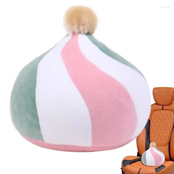 Bambola cuscino peluche morbida peluche in cotone giocattoli caramelle decorazione per casa nodo colorato